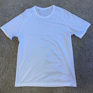 Lululemon Mens Short Sleeve Shirt White XL